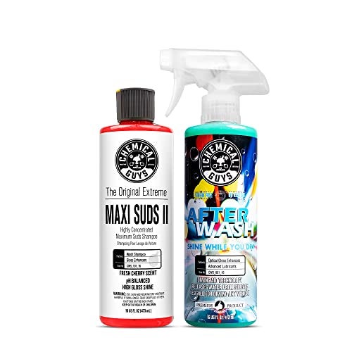 Chemical Guys CWS_101 MaxiSuds II Foaming Car Wash Soap Works with Foam CannonsGuns or Bucket Washes Safe for Cars Trucks Motorcycles RVs  More 128 fl oz 1 Gallon Cherry Scent
