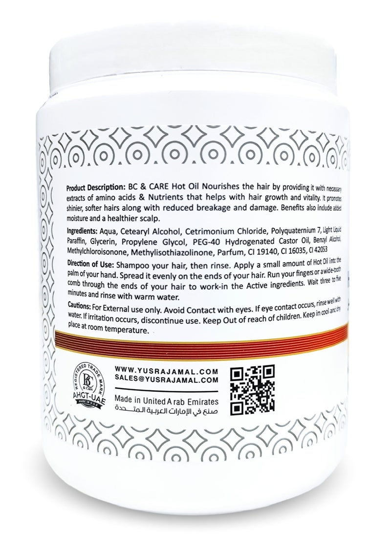 BC & CARE - Caviar Oil Hair Treatment Mask: Ultra Conditioning for Deep Nourishment and Hydration - Suitable for All Hair Types (1KG) - Image 1