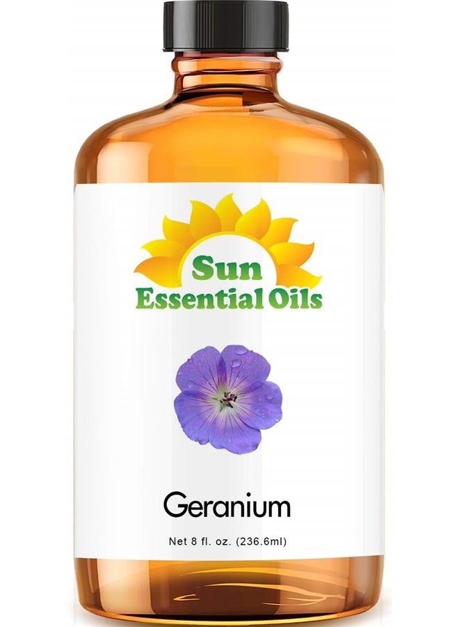 Sun Essential Oils 8oz - Geranium Essential Oil - 8 Fluid Ounces - Image 1