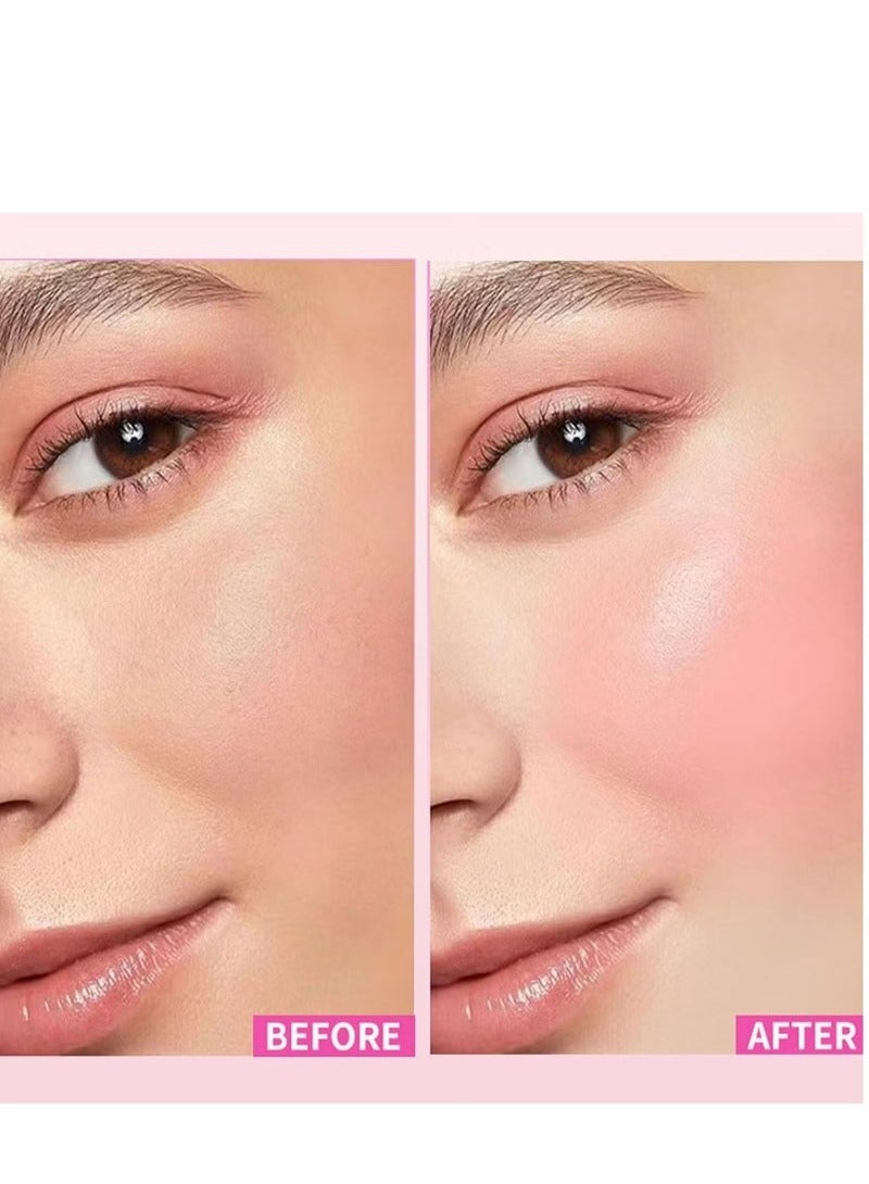 Milk Pack of 4 Milk Jelly Blush Stick, Multi Jelly Tint Blush Stick, Milk Jelly Tint Blush Stick, Lip Tint Stain, Long Lasting Multi Use Makeup Blush Stick, Milk Jelly Blush Tint for Lips Cheek - Image 4