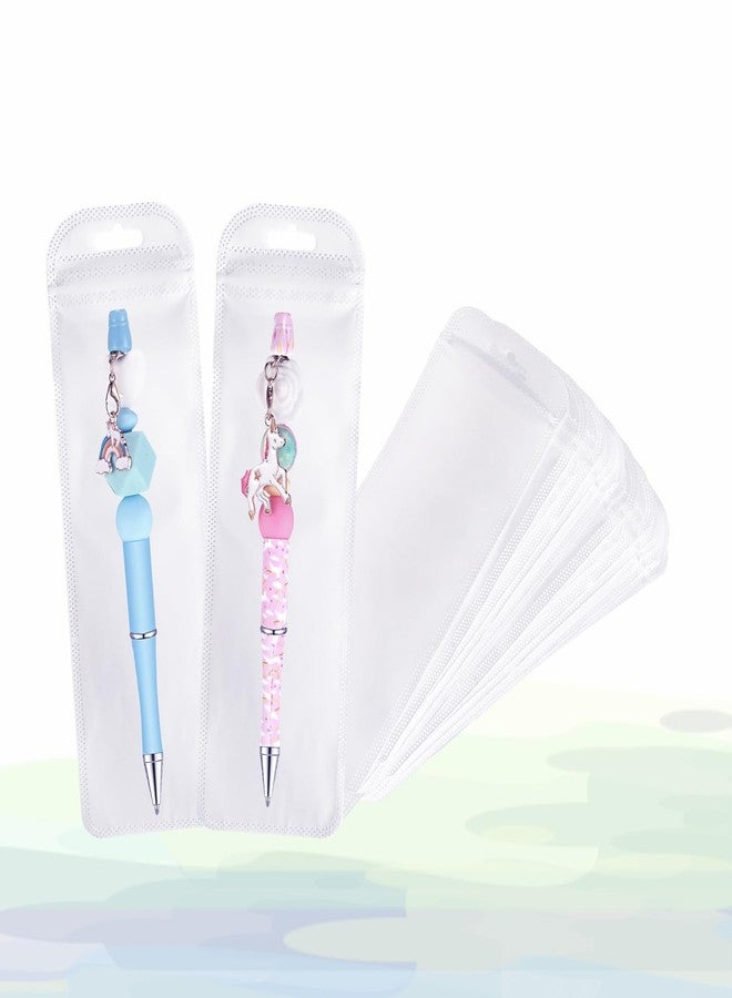BOBECI 100Pcs Resealable Beadable Pen Packaging Bags,Clear Pen Pouch Bags Great for Focal Bead Pen Small Business Office Home Party Favor Food Storage Cookies Sample Jewelry Snack (2.75x8.66inch) - Image 4