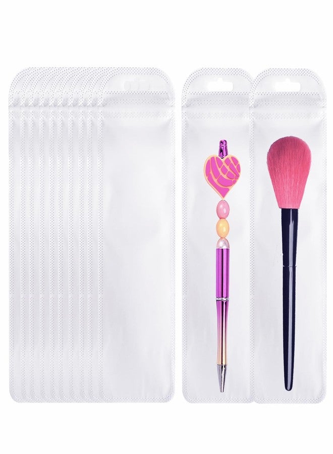 BOBECI 100Pcs Resealable Beadable Pen Packaging Bags,Clear Pen Pouch Bags Great for Focal Bead Pen Small Business Office Home Party Favor Food Storage Cookies Sample Jewelry Snack (2.75x8.66inch) - Image 2