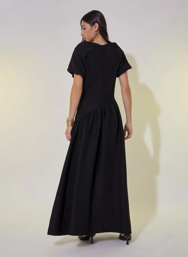 Take Two Ruffled Panel Maxi Dress