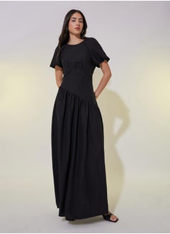 Textured Puff Sleeve A-Line Maxi Dress - pzsku/ZE0B5ADDF76DCC734C307Z/45/_/1739731933/ba3abacd-8aa3-4b43-8d27-ee3fe021564a