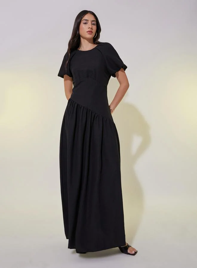 Take Two Ruffled Panel Maxi Dress