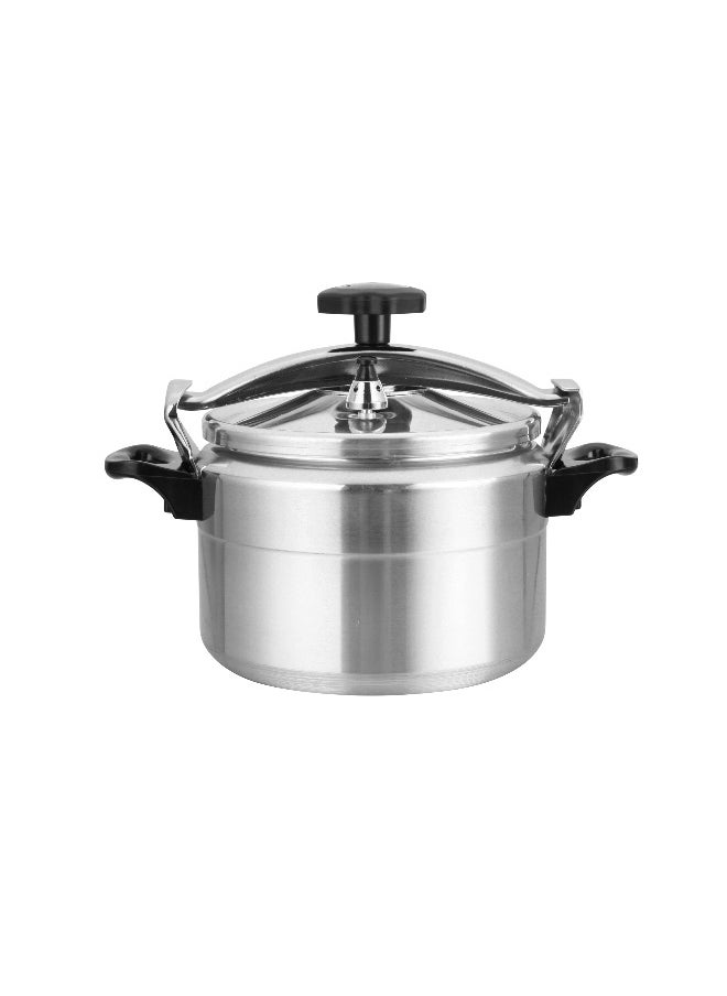 DELCASA - 9 Liter Aluminum Pressure Cooker Equipped With Multi Safety Device And Unique Pressure Indicator Durable Aluminum Alloy Construction With Firm Handles Silver - Image 1