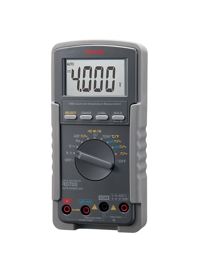 SANWA RD700 Digital Multimeter 4000 Counts AC/DC Voltage 1000V Current 10A Frequency 1MHz Resistance 40MΩ Temperature Meter Made in Japan - Image 4