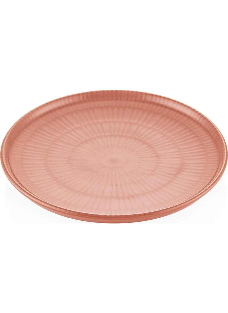 The Mia Noon Cake Plate Set of 6 Salmon 19 cm