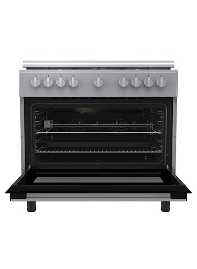 Hisense 90 cm Freestanding Gas Cooker HGI9B22S With Dual Fan, 110 Liters AirFry function, 5 Burners Cooktop, Thermostat, Dual