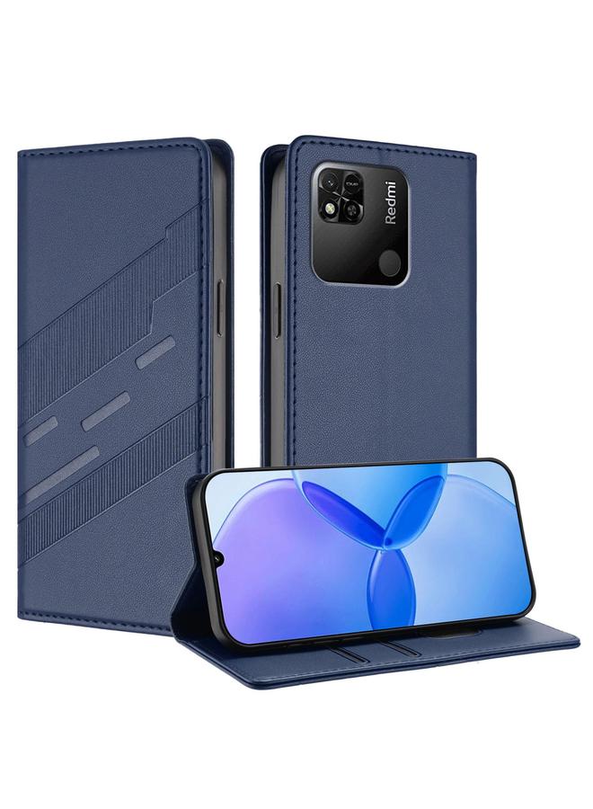 S-TOP Case For Redmi 10A / 9C Embossed Multi-functional Wallet Retro Leather Phone Case - Image 1