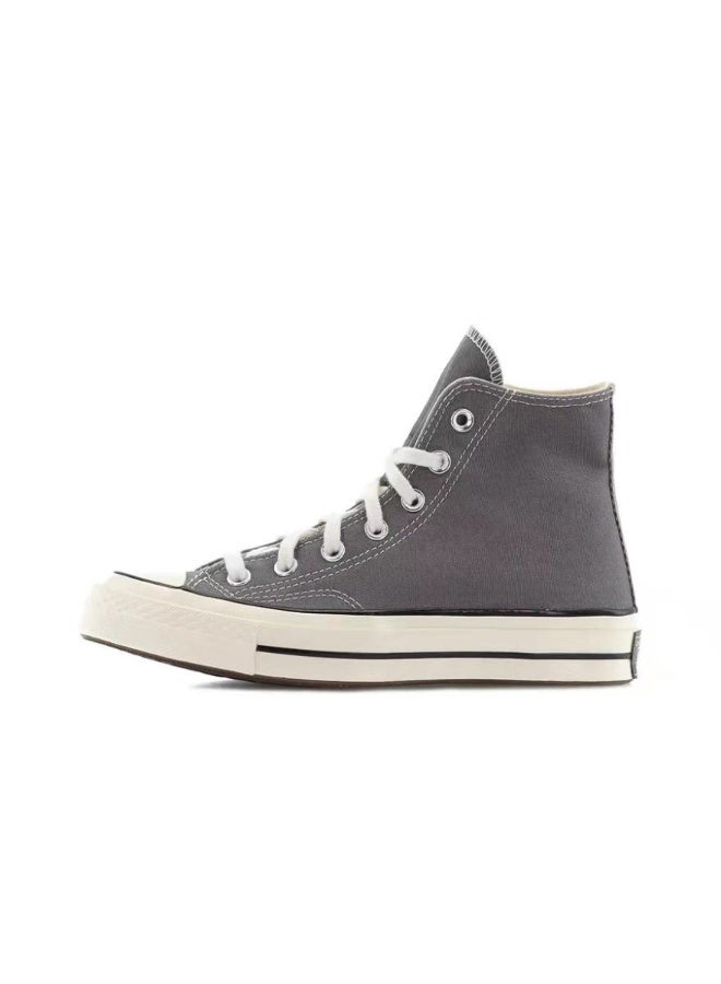Converse Chuck 70 High-Top Canvas Sneakers | Stylish Charcoal Gray Unisex Casual Shoes 39SIZE