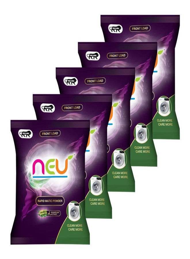 NEU Front-Load Detergent Powder - Low Foam Formula | Deep Clean | Eco-Friendly | Removes All Stains For Front Load Machines | | Safe for Baby Clothes | Washing Powder 1kg (Pack of 4) - Image 1