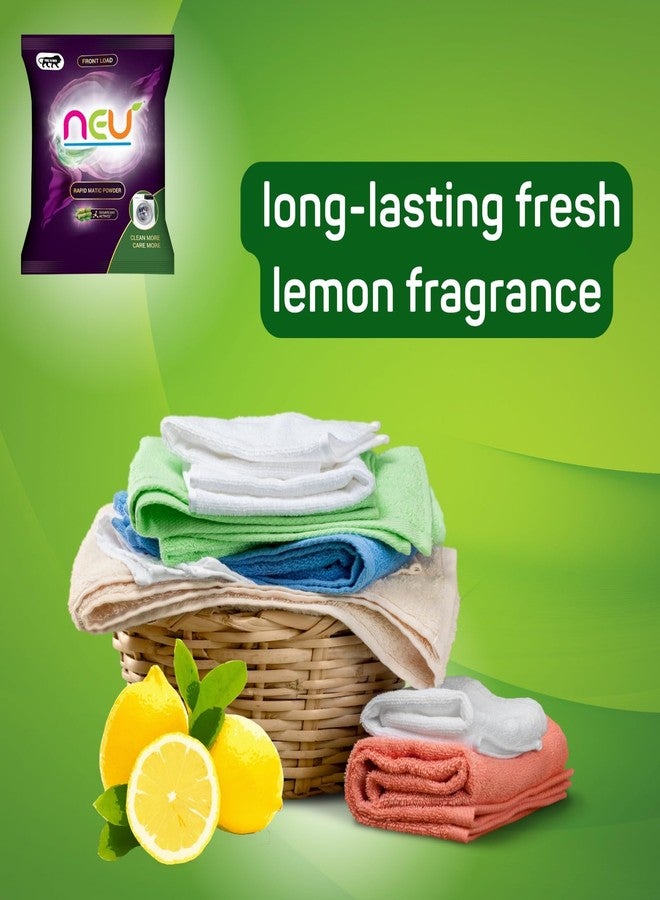 NEU Front-Load Detergent Powder - Low Foam Formula | Deep Clean | Eco-Friendly | Removes All Stains For Front Load Machines | | Safe for Baby Clothes | Washing Powder 1kg (Pack of 4) - Image 4
