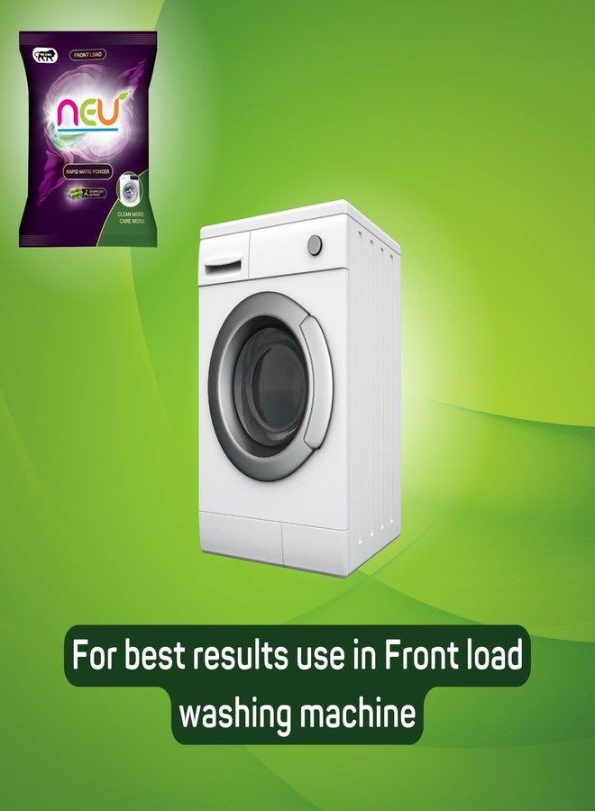 NEU Front-Load Detergent Powder - Low Foam Formula | Deep Clean | Eco-Friendly | Removes All Stains For Front Load Machines | | Safe for Baby Clothes | Washing Powder 1kg (Pack of 4) - Image 2
