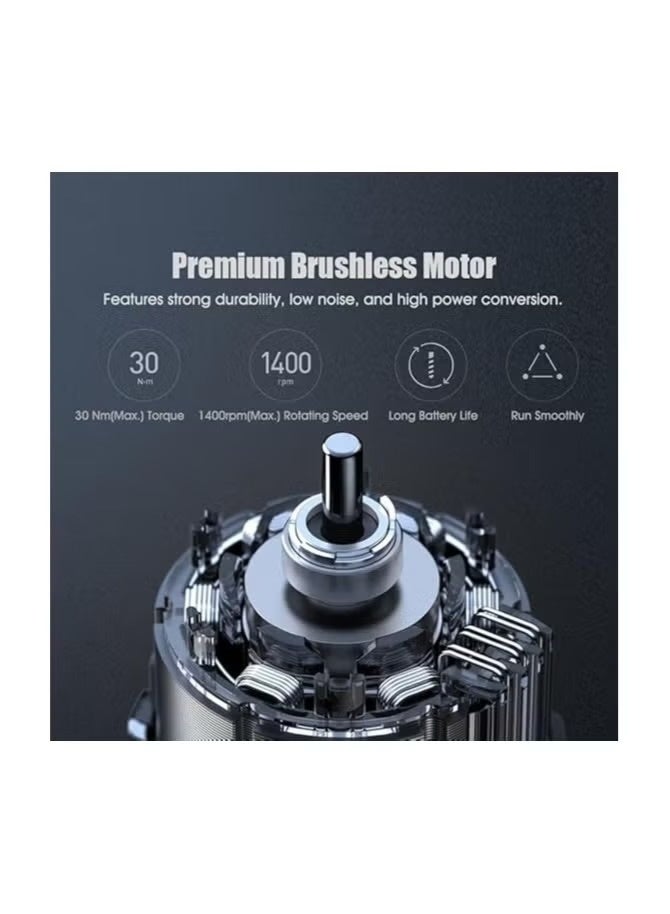 Xiaomi 12V Max Brushless Cordless Drill, 30nm Powerful Smart Display, Gray - Image 3