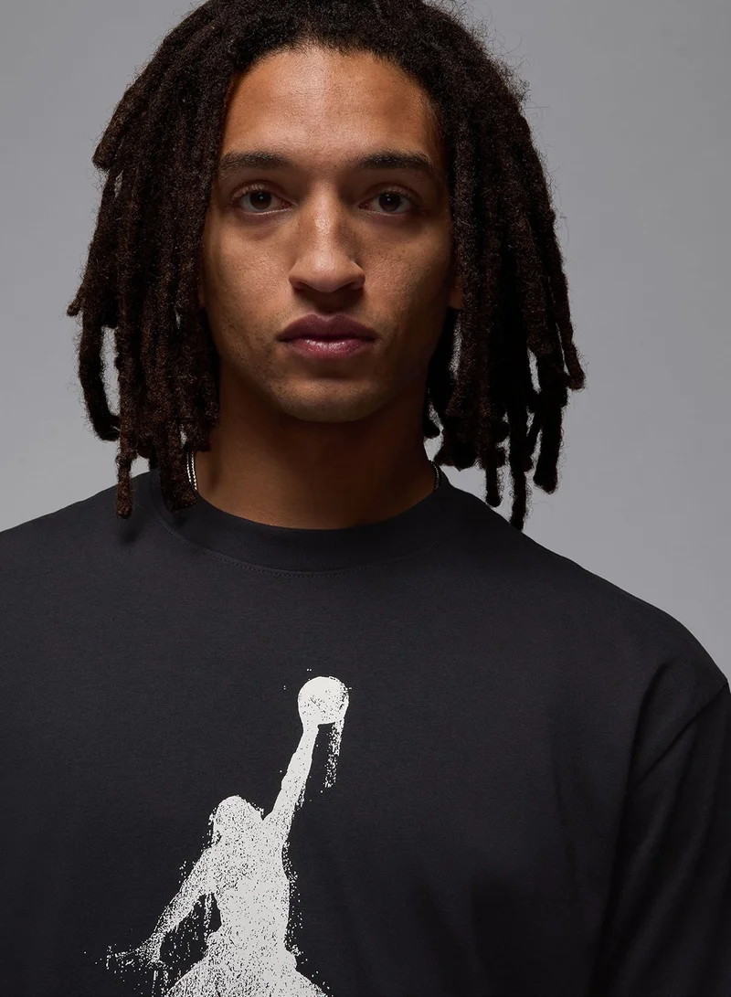 Jordan  Brooklyn College Jumpman Printed T-Shirt for Men | Best Price UAE