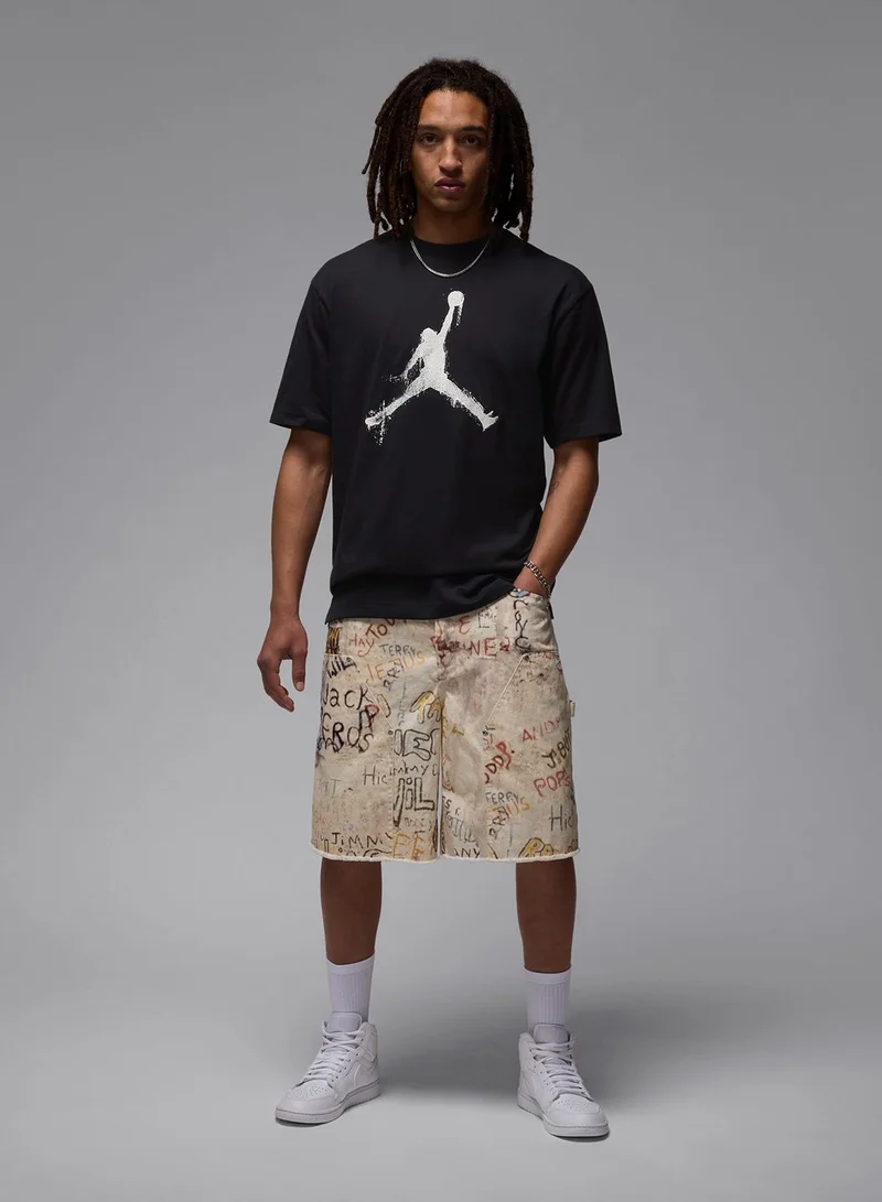 Jordan  Brooklyn College Jumpman Printed T-Shirt for Men | Best Price UAE