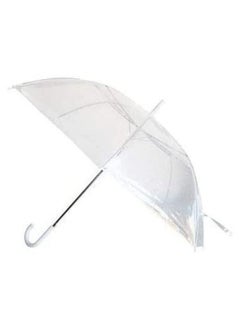 Clear, transparent kids umbrella with easy grip handle, Reverse fold mechanism allows you to fold the umbrella while closing the wet surface