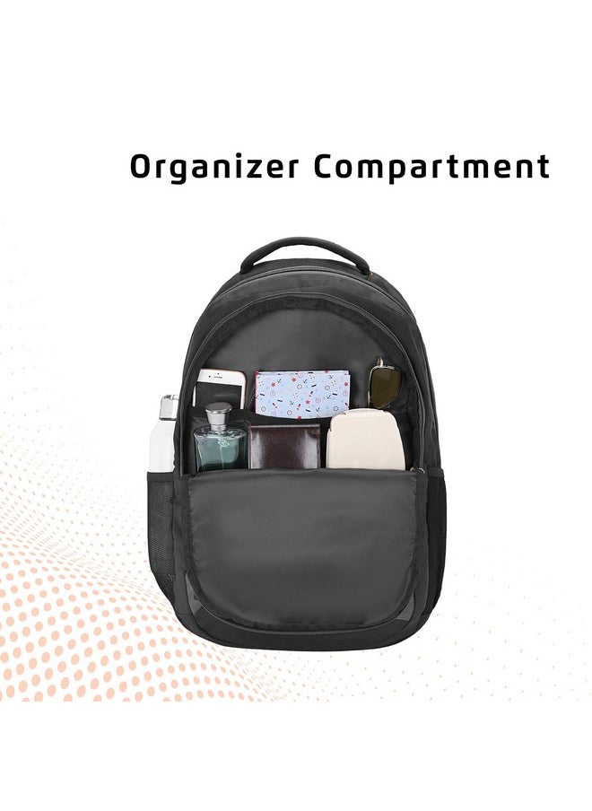 Safari Safari Omega spacious/large laptop backpack with Raincover, college bag, travel bag for men and women, Black, 30 Litre  - Image 5