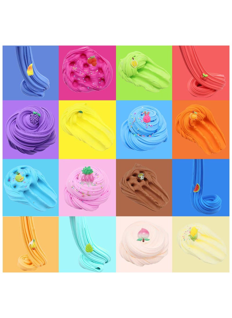 DELGREEN - Butter Slime Set 24 Pack, Party Favours, Scented, Soft and NonSticky, Birthday Gifts for Girls and Boys, Stress Relieving Slime Bulk Ice CreamMouldFillers - Image 1