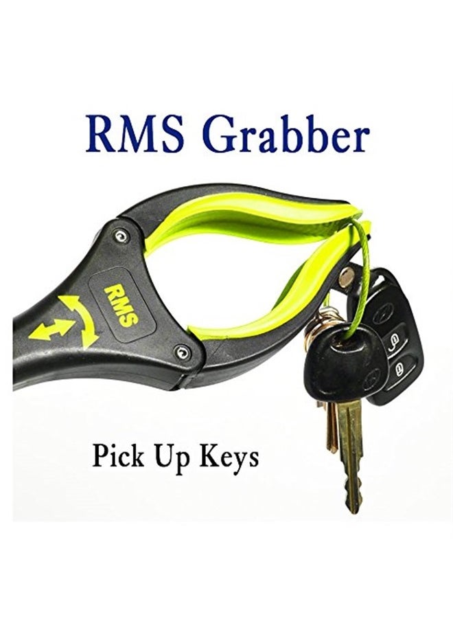 RMS 2-Pack 34 Inch Extra Long Grabber Reacher with Rotating Jaw - Mobility Aid Reaching Assist Tool (Yellow)  - Image 5