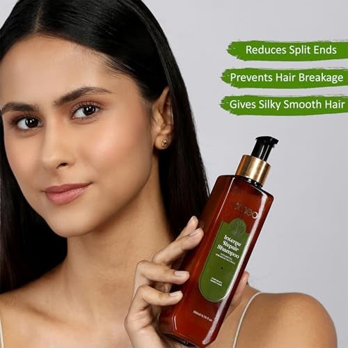 Omeo Intense Repair Shampoo with Reetha, Shikakai & Calendula 200ml | Dry, Damaged and Frizzy Hair Repair Shampoo | Deep Scalp Cleansing & Hair Strengthening | For Men & Women, No Paraben, SLS Free, Cruelty Free - Image 2