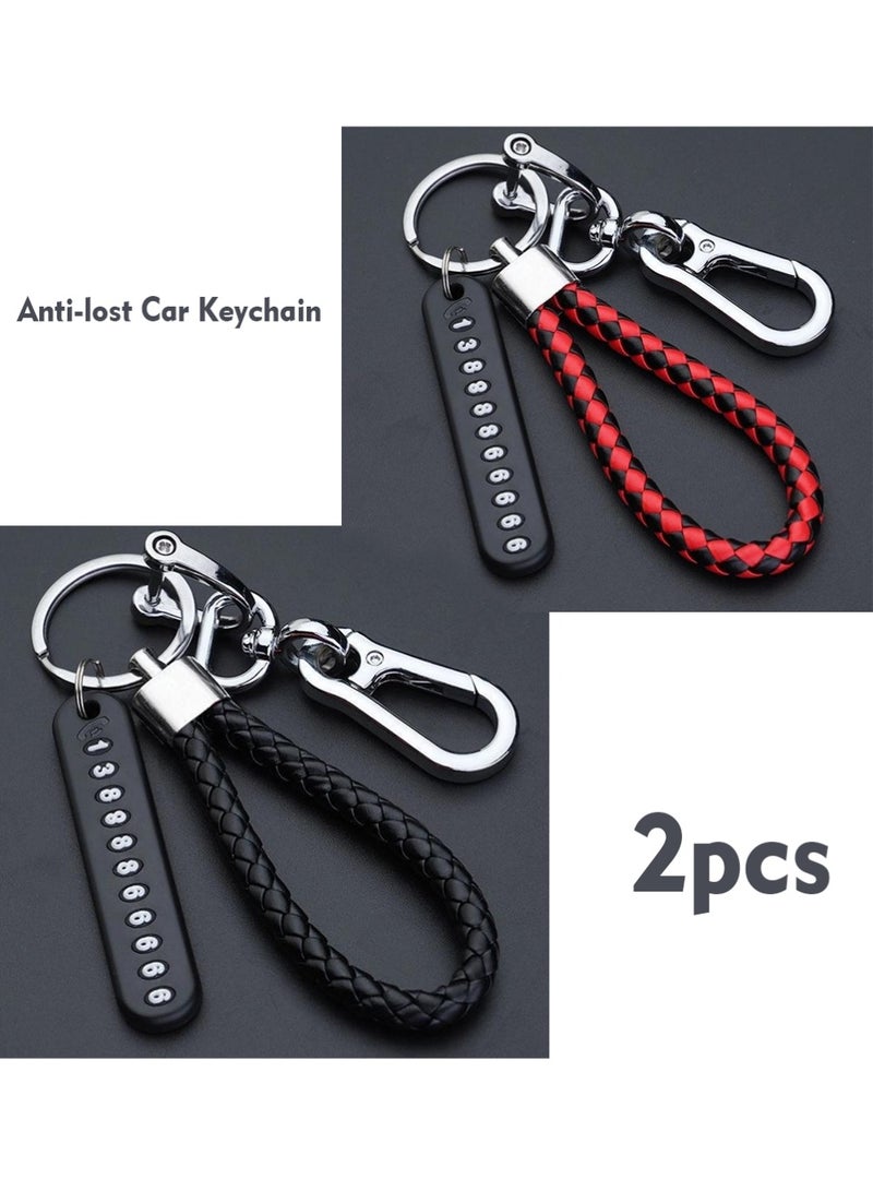 يوجي مكافحة المفاتيح المفقودة للسيارة مع رقم الهاتف بطاقة حلقة المفاتيح رقم الهاتف لوحة حلقة المفاتيح السيارات ملحقات سلسلة المفاتيح - Image 1