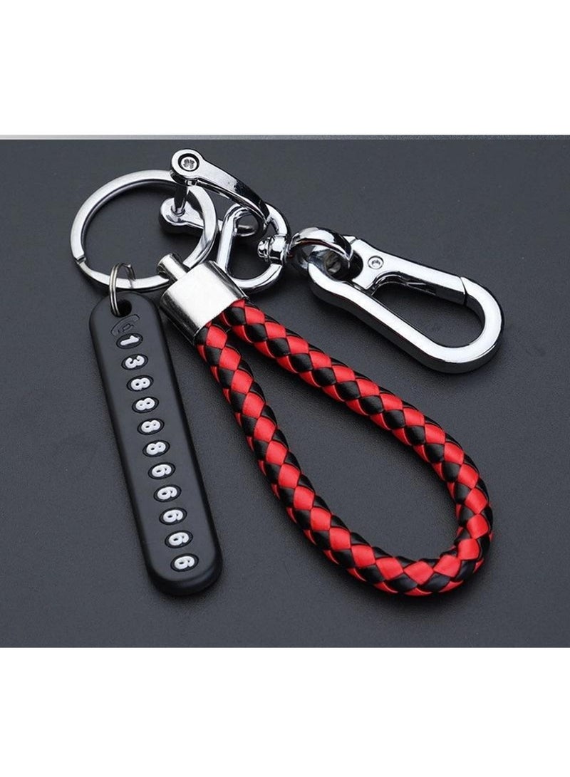 يوجي مكافحة المفاتيح المفقودة للسيارة مع رقم الهاتف بطاقة حلقة المفاتيح رقم الهاتف لوحة حلقة المفاتيح السيارات ملحقات سلسلة المفاتيح - Image 2