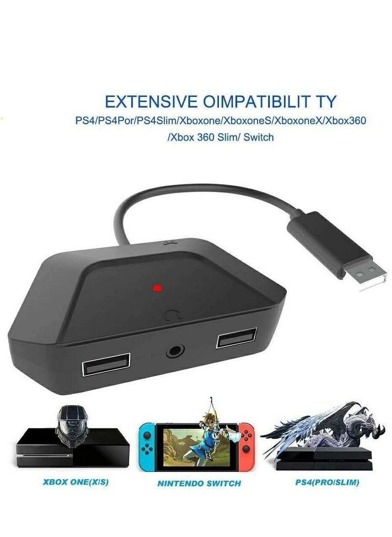 Captaintech Keyboard and Mouse Adapter with 3.5mm Audio Jack Compatible with for Nintendo Switch, for Xbox One, for PS4, for PS3.  - Image 3