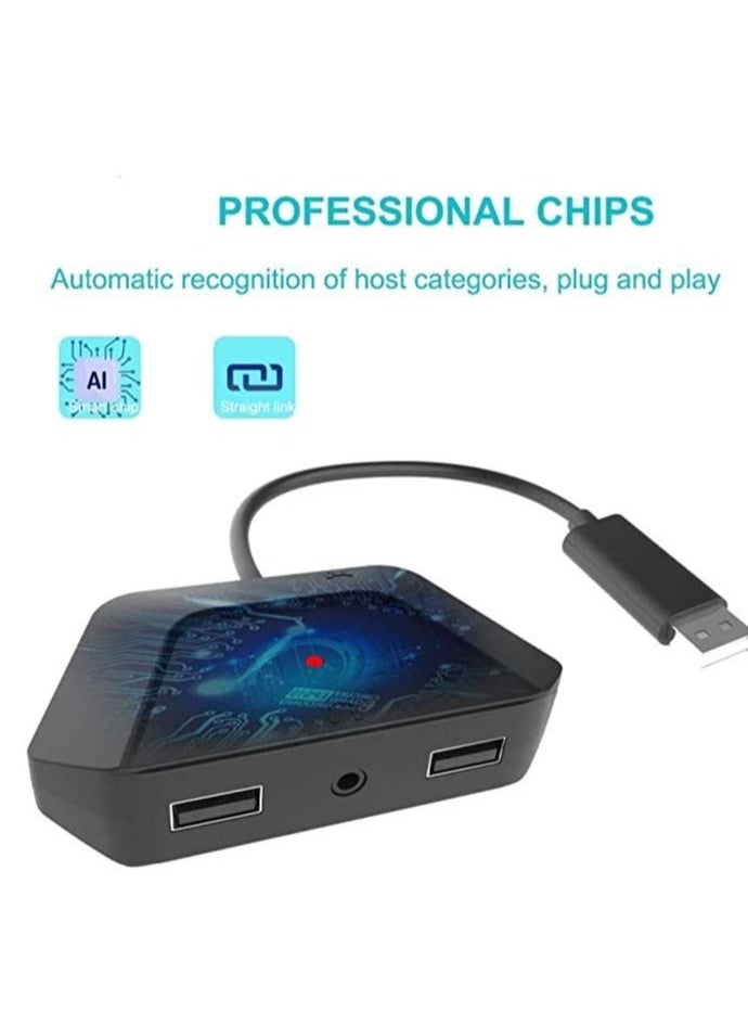 Captaintech Keyboard and Mouse Adapter with 3.5mm Audio Jack Compatible with for Nintendo Switch, for Xbox One, for PS4, for PS3.  - Image 4
