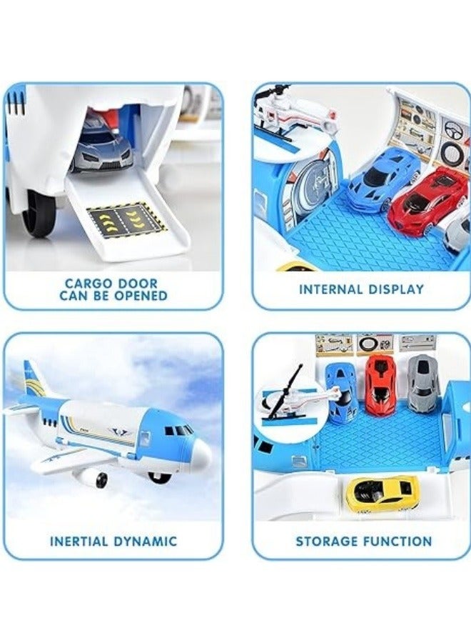 FPC Tuko (Blue) - Tuko Transport Cargo Aeroplane Car Toy Play Set Kids (Blue) - Image 4