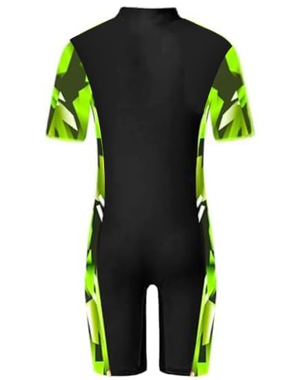 AKIBA Girls/Kids Swimming WEAR/Suit/Costume with Stretchable Fabric,HIGH Level of UV Protection Comfort and Flexible for Cycling, Aerobics, Diving,and Skating Green - Image 2