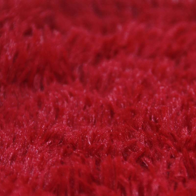 BBiggood Red Throw Pillow Cover  Pack of 2 Luxury Soft Faux Fur Red Pillows Decorative Throw Pillows  Red Throw Pillows as Red Room Decor for Christmas  18 x 18 Inch - Image 4