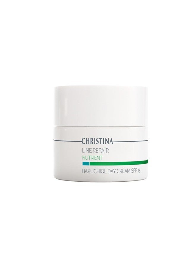-CHRISTINA- Line Repair Bakuchiol Day Cream with SPF 15 | Face Moisturizer with Blue Light Defense, Ideal for Combination, Normal, Dry Skin | Cream For Face with Anti-Aging effect 50ml / 1.7 fl.oz - Image 1