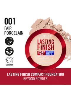 RIMMEL LONDON Lasting Finish Compact Foundation - 001 - Fair Porcelain, 7g  - Image 2