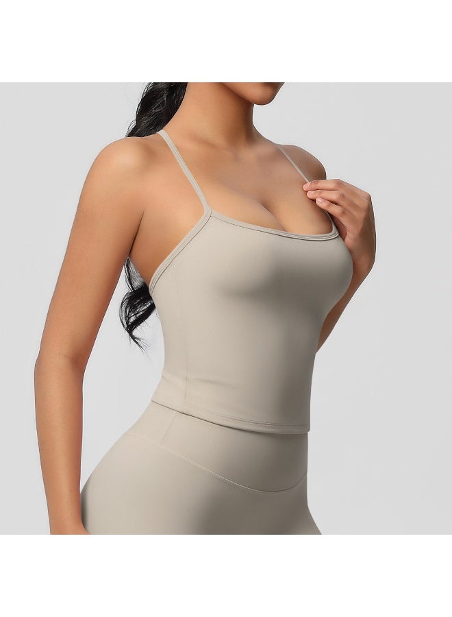 كوينج Beautiful Back Yoga Suit Quick Drying Top Running Sports Vest Slim Fit Fitness Suit Yoga Clothing Sportwear Woman Top - Image 2