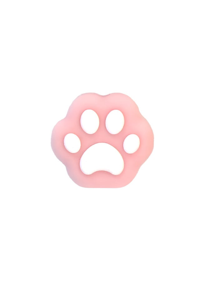 AMOGMO Special-shaped Cat Claw Rocker Cap For Switch Handle Silicone Non-slip Game Rocker Protection Cap-Product Color:Foundation White Cat Claws (1000 Per Pack)  - Image 1