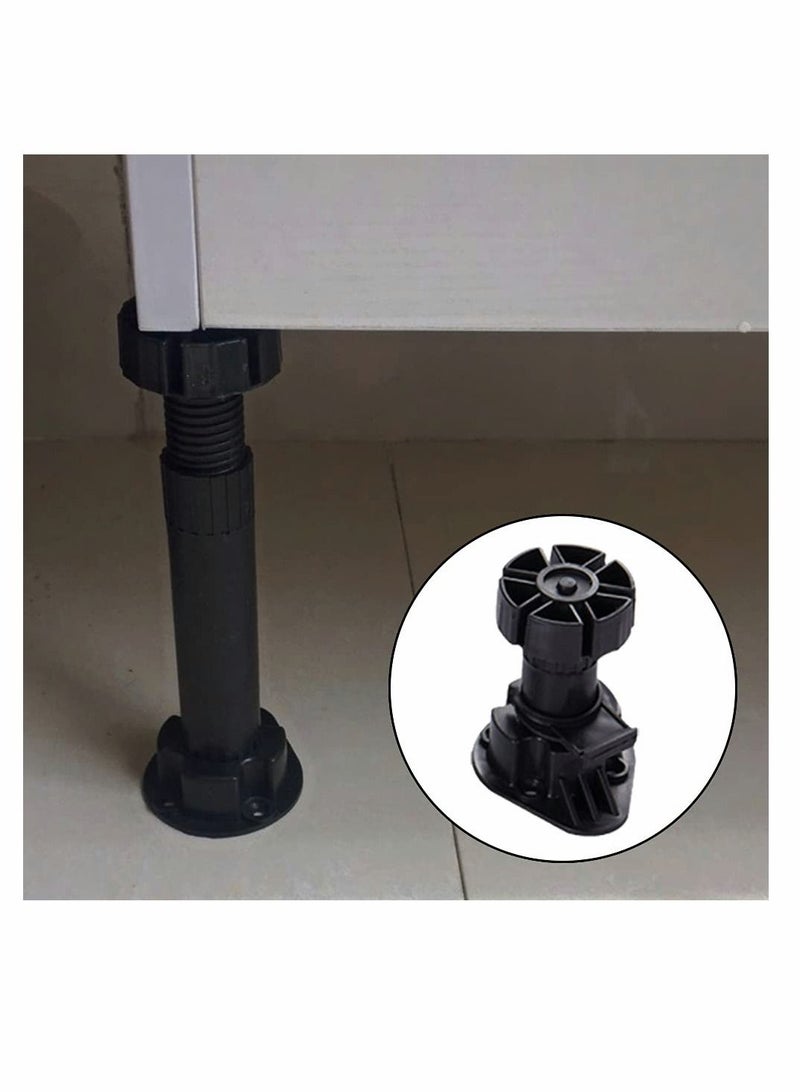 KASTWAVE KASTWAVE Cabinet Foot Plastic Height Furniture Cupboard Leg Adjustable Feet for Kitchen Bathroom Cabinet 80120mm (6 Pcs)  - Image 4