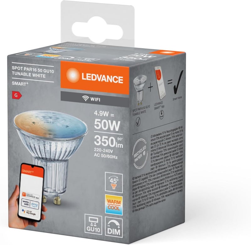 LEDVANCE Ledvance SMART WiFi Spot Tunable White LED Bulb - Image 3