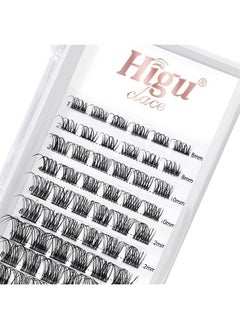 72 Pcs Lash Clusters DIY Eyelash Extension C Curl 12mm Wide Stem Cluster Lashes Individual Lashes Cluster Lashes Wisps Reusable Black Super Thin Band Lash Extension at Home (Nature R-04 C 12mm)