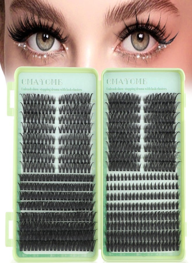 CMAYOME Fox Eye Lash Clusters Volume Lash Clusters Manga Eyelash Extension - Image 1