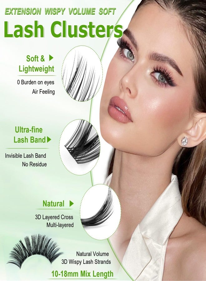 CMAYOME Fox Eye Lash Clusters Volume Lash Clusters Manga Eyelash Extension - Image 4