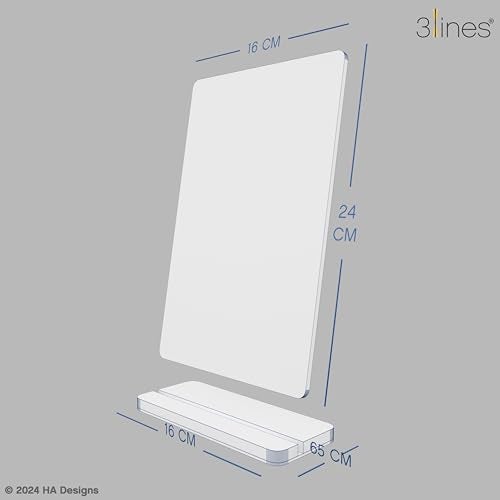 3 Lines Glowrite Illuminate Your Ideas! Acrylic LED Writing Board with USB Stand | Ideal for Home & Office | Unique Gift | Made in India | with 2 Markers | Sort Your Life Out Daily Planner |Regular - Image 3