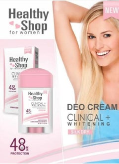 Healthy shop clinical Deodorant  – Whitening, Brightening, and 24-Hour Freshness, Alcohol-Free, 75g  - Image 1