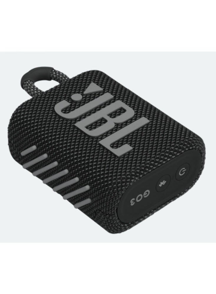 جي بي إل مكبر صوت بلوتوث محمول GO 3 باللون الأسود - Image 4