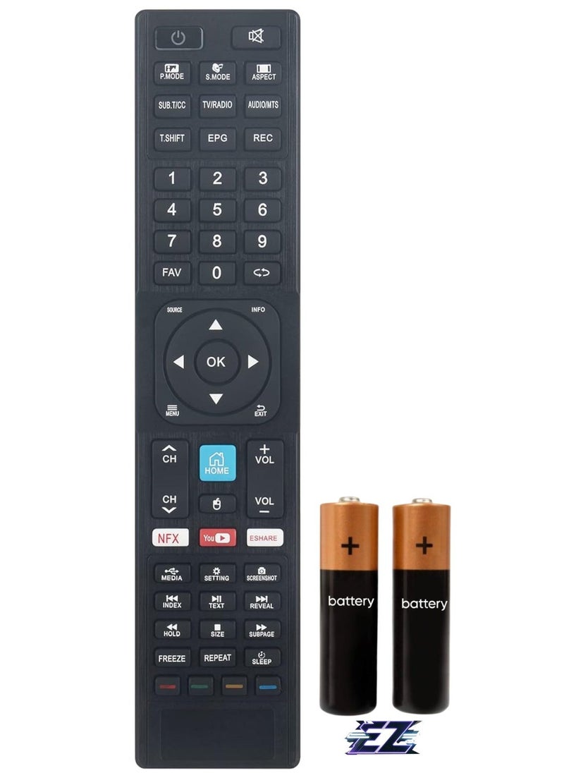 ELTRAZONE Replacement Remote Control RM-C3401 Fit for JVC 4K UHD Smart LED TV LT-55N775A LT-55N685A LT-65N785A LT55N775A LT55N685A LT65N785A with battery - Image 1