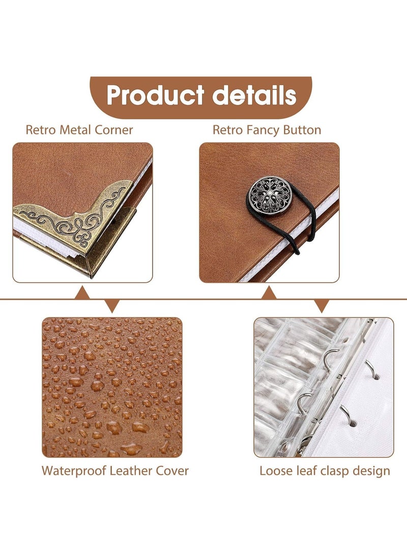 ألبوم لحفظ العملات مع 150 جيبًا لعملات معدنية و240 جيبًا لعملات ورقية، حافظة مصنوعة من جلد PU لحفظ العملات، كتاب تخزين العملات، حافظة ألبوم-03 - Image 3