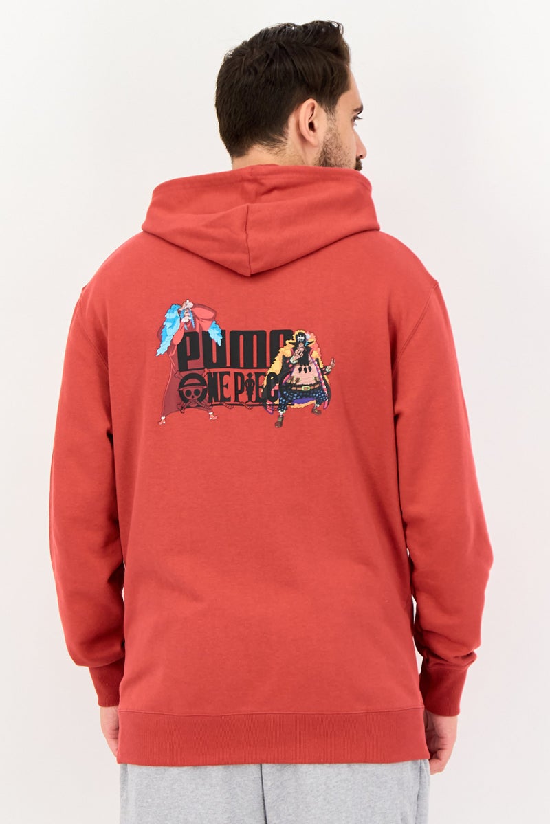 PUMA Men Sportswear Fit Long Sleeve Outdoor Hoodies, Red - Image 4