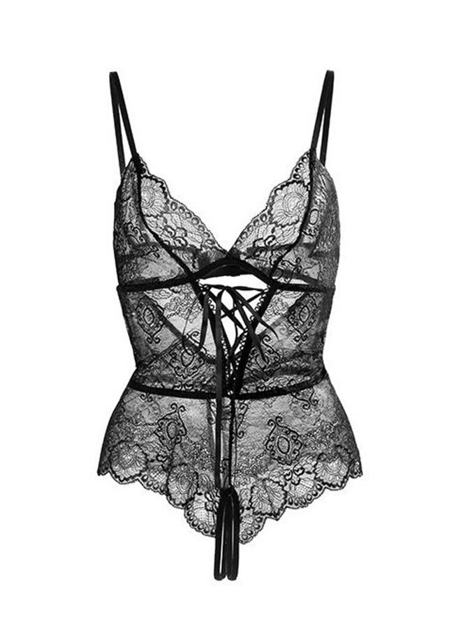 roaiss 2 Pack of Bodysuit for Women Lace Lingerie Babydoll Gift for Wife - Image 3