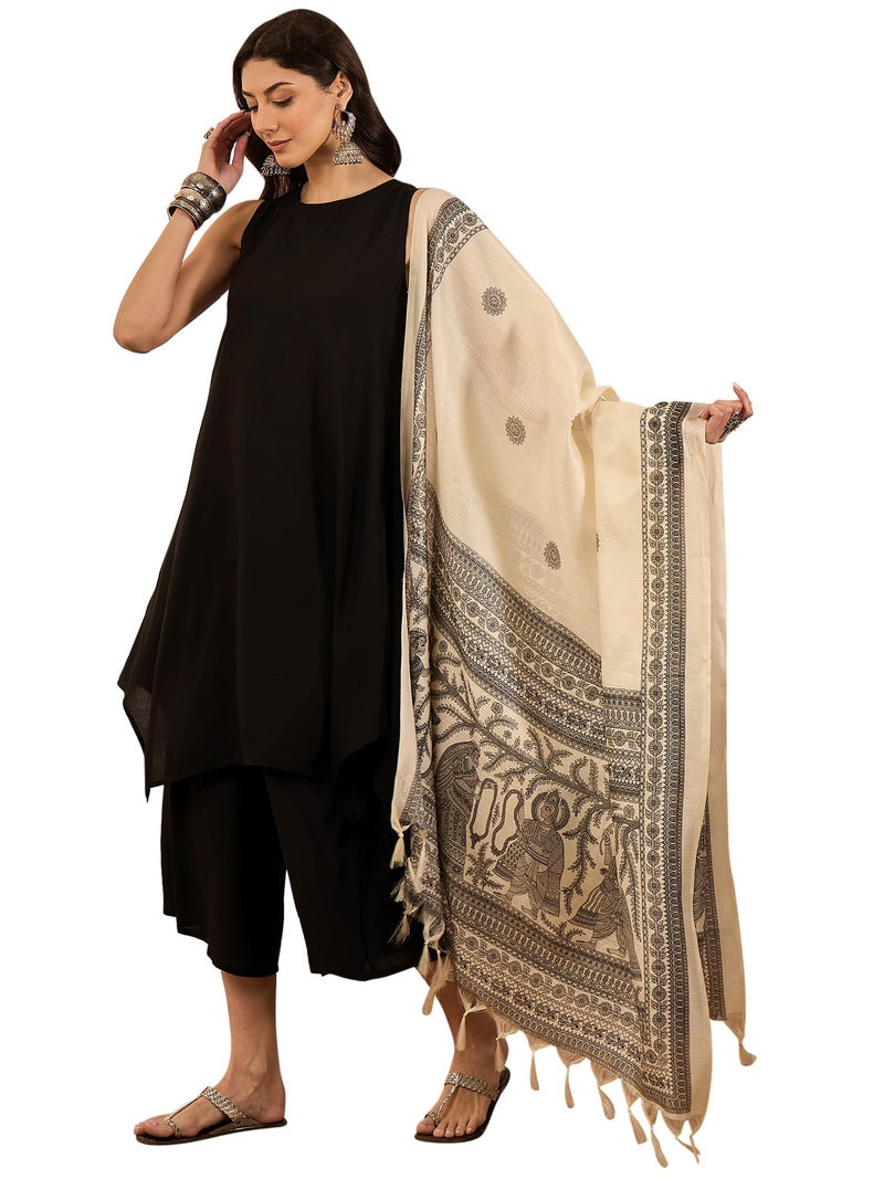 InWeave Women Regular Kurta with Palazzos & With Dupatta - Image 1